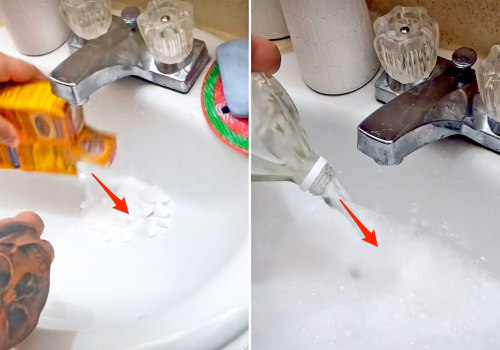 Unclogging Drains with Baking Soda and Vinegar